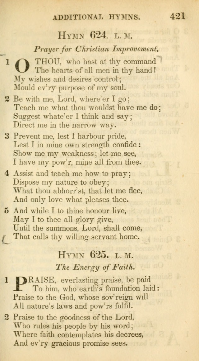 A Collection of Hymns and a Liturgy: for the use of Evangelical Lutheran Churches, to which are added prayers for families and individuals (New and Enl. Stereotype Ed.) page 421