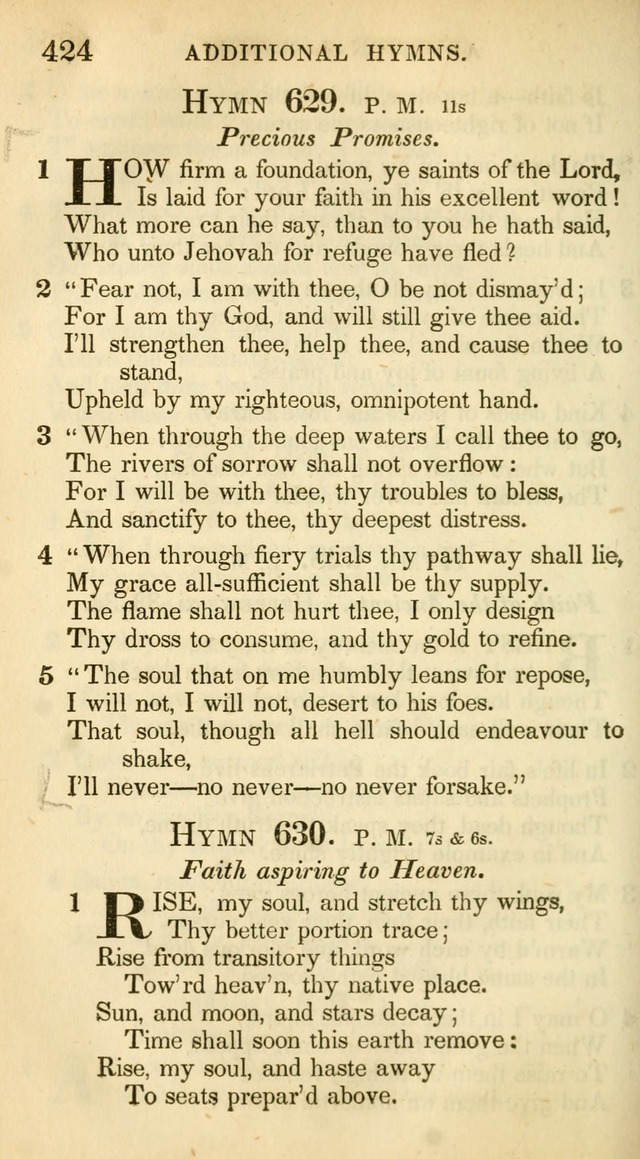 A Collection of Hymns and a Liturgy: for the use of Evangelical Lutheran Churches, to which are added prayers for families and individuals (New and Enl. Stereotype Ed.) page 424