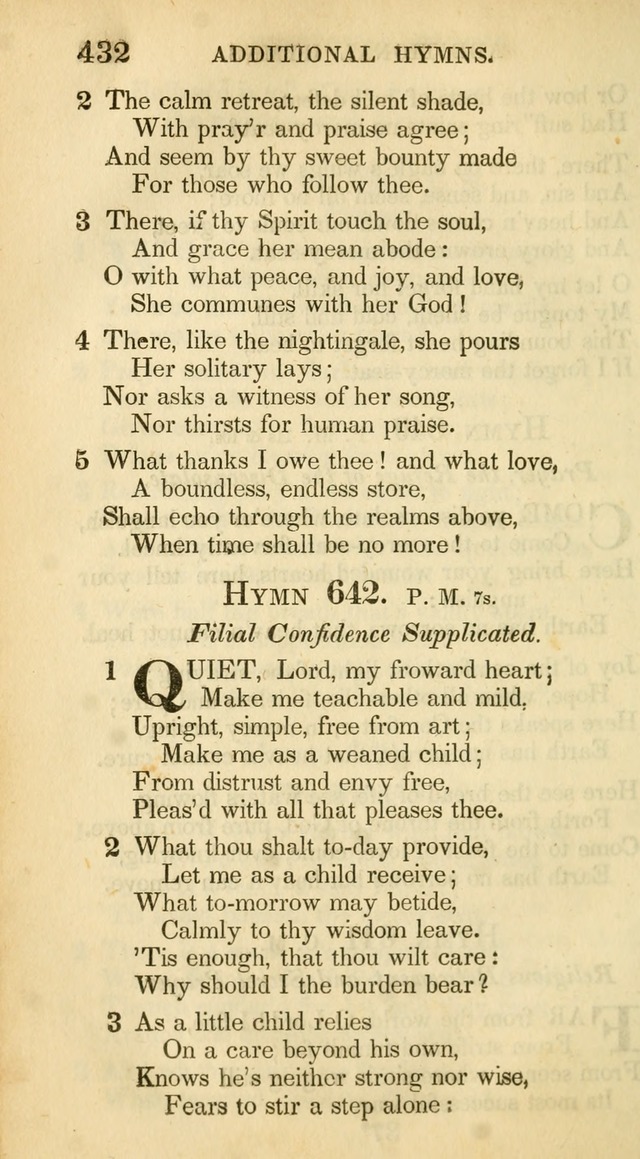 A Collection of Hymns and a Liturgy: for the use of Evangelical Lutheran Churches, to which are added prayers for families and individuals (New and Enl. Stereotype Ed.) page 432