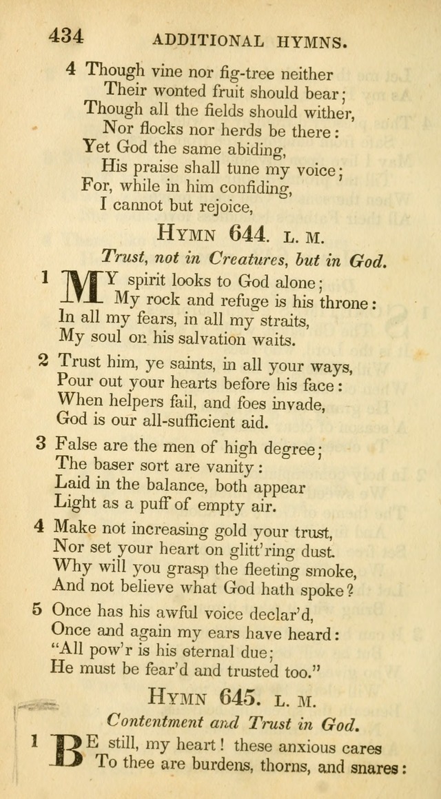 A Collection of Hymns and a Liturgy: for the use of Evangelical Lutheran Churches, to which are added prayers for families and individuals (New and Enl. Stereotype Ed.) page 434