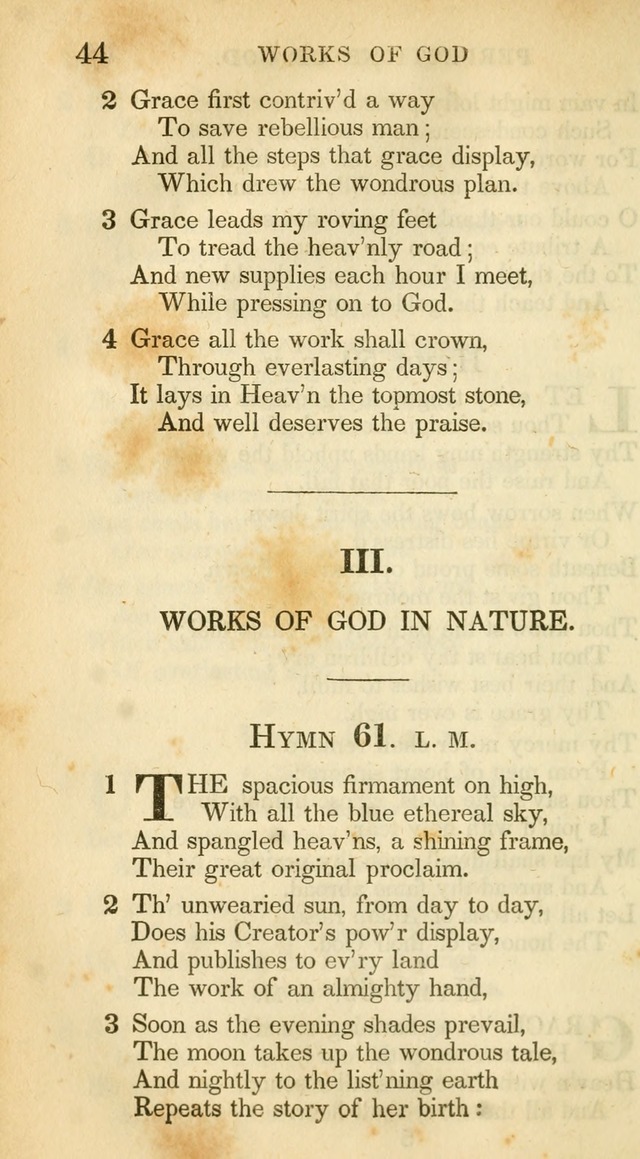 A Collection of Hymns and a Liturgy: for the use of Evangelical Lutheran Churches, to which are added prayers for families and individuals (New and Enl. Stereotype Ed.) page 44