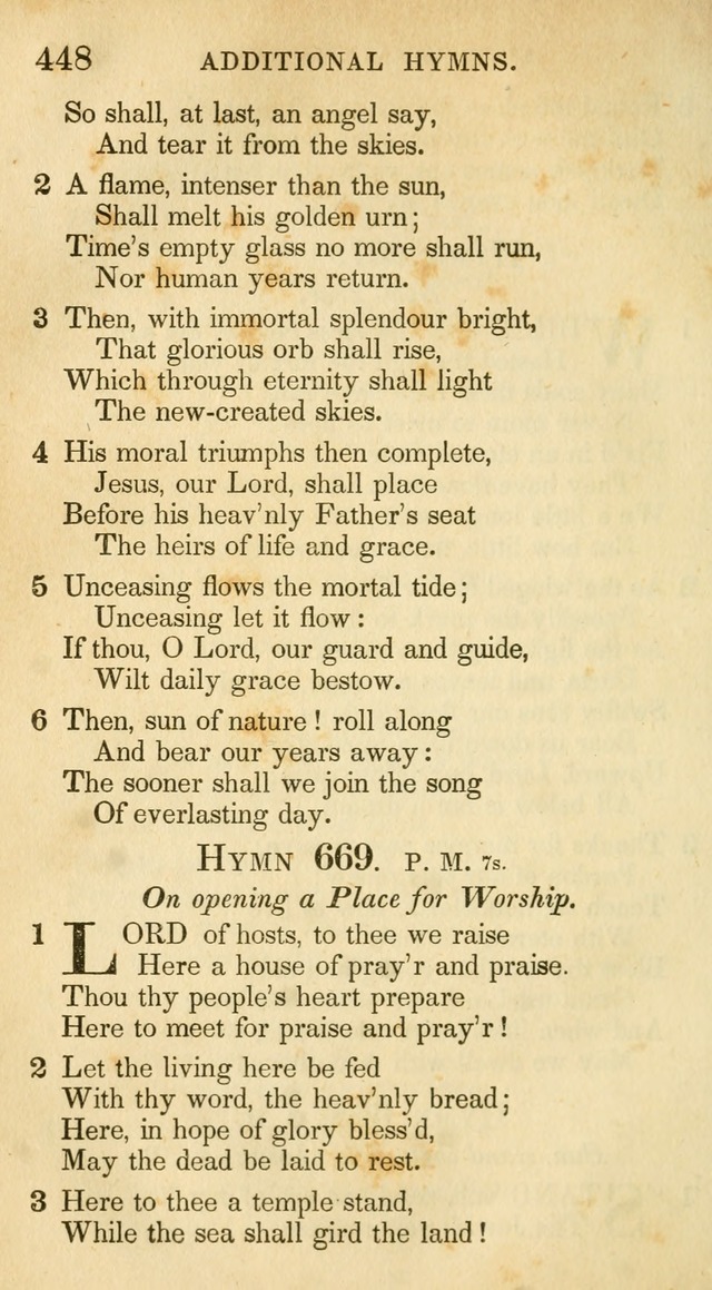 A Collection of Hymns and a Liturgy: for the use of Evangelical Lutheran Churches, to which are added prayers for families and individuals (New and Enl. Stereotype Ed.) page 448