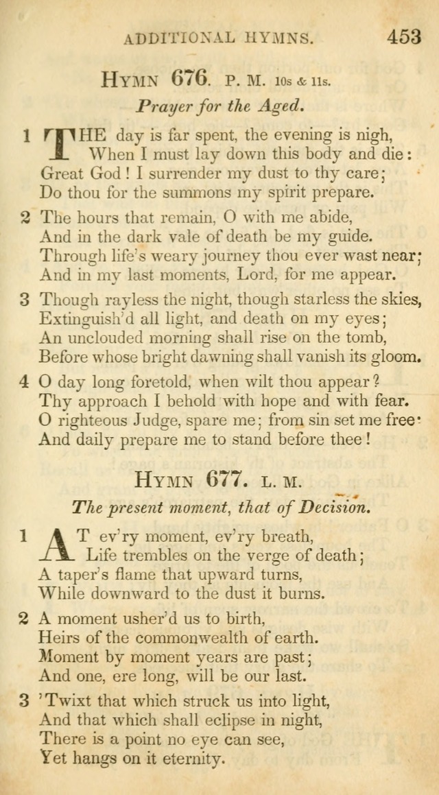 A Collection of Hymns and a Liturgy: for the use of Evangelical Lutheran Churches, to which are added prayers for families and individuals (New and Enl. Stereotype Ed.) page 453