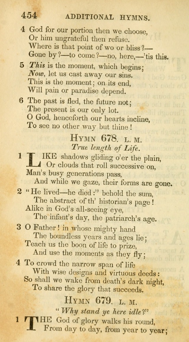 A Collection of Hymns and a Liturgy: for the use of Evangelical Lutheran Churches, to which are added prayers for families and individuals (New and Enl. Stereotype Ed.) page 454