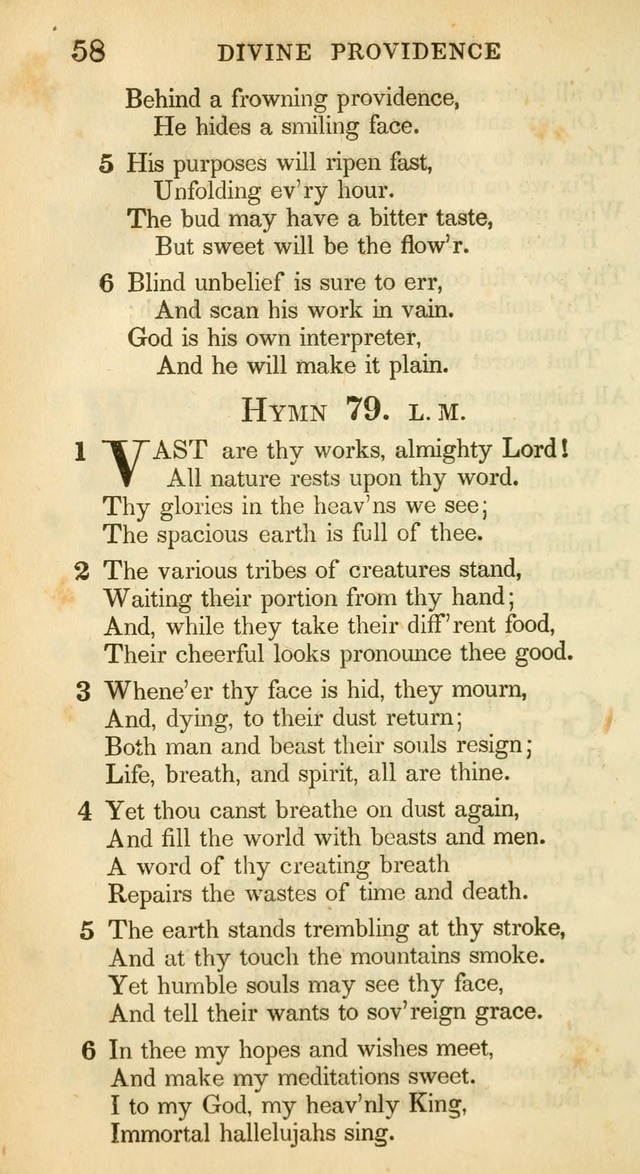 A Collection of Hymns and a Liturgy: for the use of Evangelical Lutheran Churches, to which are added prayers for families and individuals (New and Enl. Stereotype Ed.) page 58