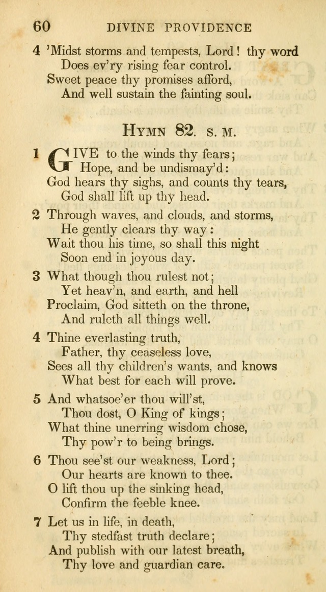 A Collection of Hymns and a Liturgy: for the use of Evangelical Lutheran Churches, to which are added prayers for families and individuals (New and Enl. Stereotype Ed.) page 60