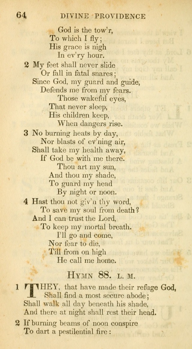 A Collection of Hymns and a Liturgy: for the use of Evangelical Lutheran Churches, to which are added prayers for families and individuals (New and Enl. Stereotype Ed.) page 64