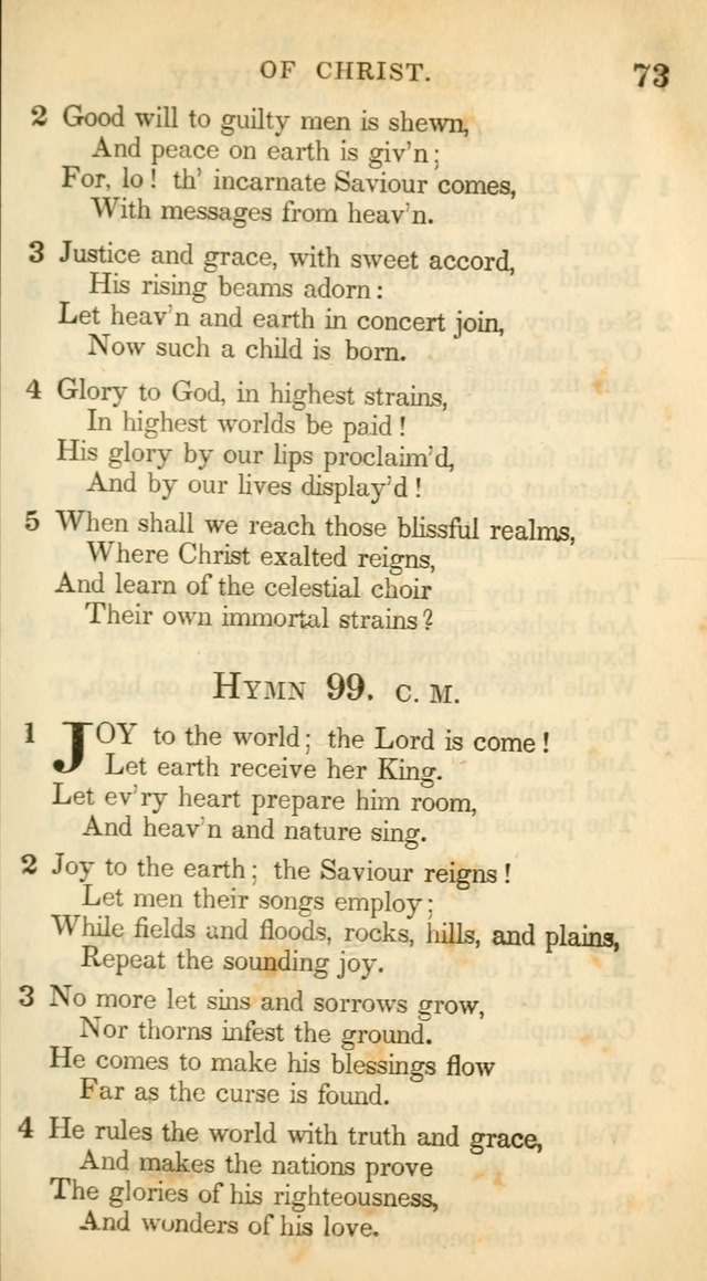 A Collection of Hymns and a Liturgy: for the use of Evangelical Lutheran Churches, to which are added prayers for families and individuals (New and Enl. Stereotype Ed.) page 73