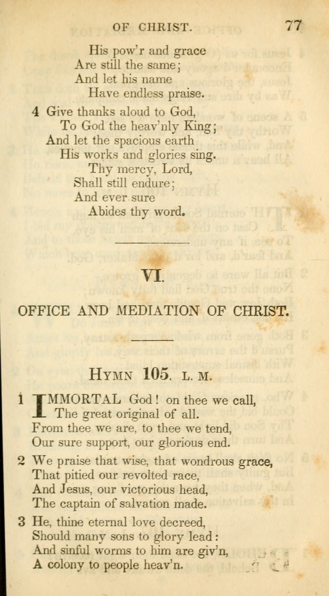 A Collection of Hymns and a Liturgy: for the use of Evangelical Lutheran Churches, to which are added prayers for families and individuals (New and Enl. Stereotype Ed.) page 77