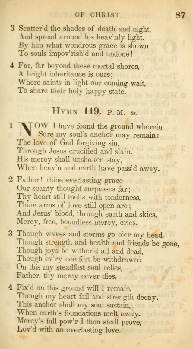 A Collection of Hymns and a Liturgy: for the use of Evangelical Lutheran Churches, to which are added prayers for families and individuals (New and Enl. Stereotype Ed.) page 87