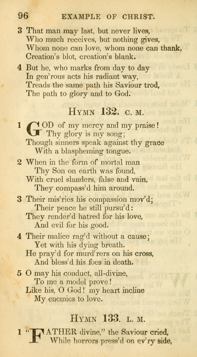 A Collection of Hymns and a Liturgy: for the use of Evangelical Lutheran Churches, to which are added prayers for families and individuals (New and Enl. Stereotype Ed.) page 96