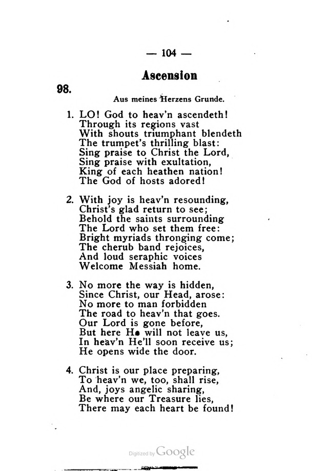 Church Hymnal for Lutheran Services page 99