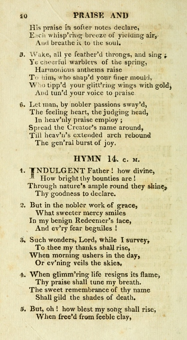 A Collection of Hymns and a Liturgy for the Use of Evangelical Lutheran Churches: to which are added prayers for families and individuals page 10