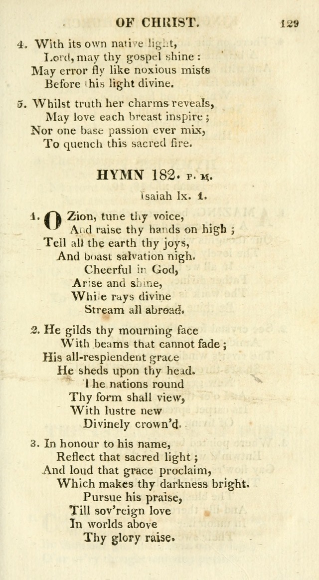 A Collection of Hymns and a Liturgy for the Use of Evangelical Lutheran Churches: to which are added prayers for families and individuals page 129