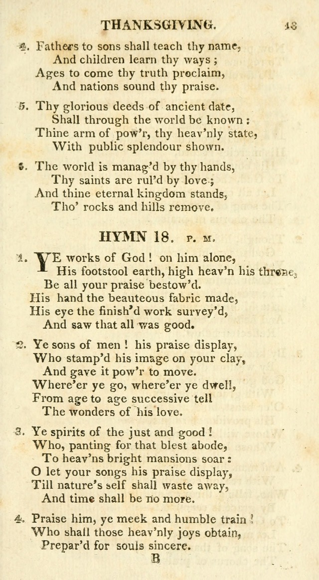 A Collection of Hymns and a Liturgy for the Use of Evangelical Lutheran Churches: to which are added prayers for families and individuals page 13