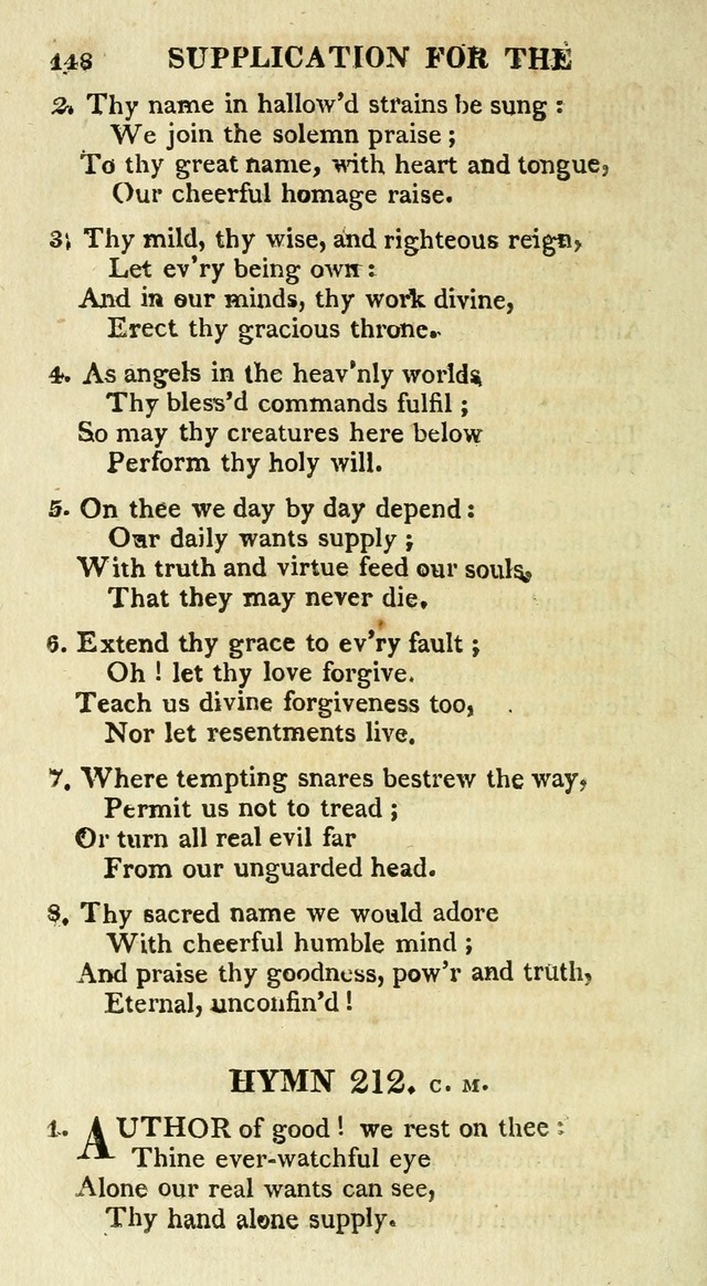 A Collection of Hymns and a Liturgy for the Use of Evangelical Lutheran Churches: to which are added prayers for families and individuals page 148