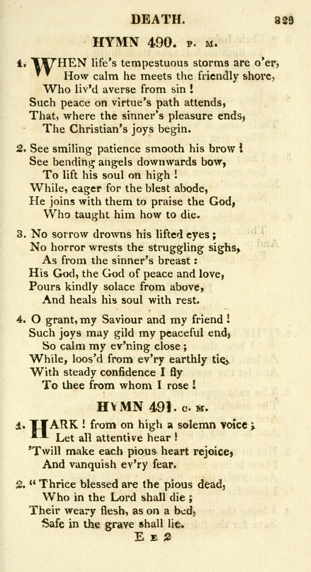 A Collection of Hymns and a Liturgy for the Use of Evangelical Lutheran Churches: to which are added prayers for families and individuals page 329