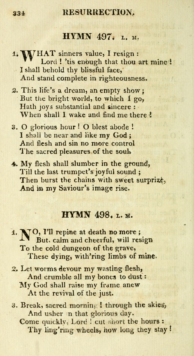 A Collection of Hymns and a Liturgy for the Use of Evangelical Lutheran Churches: to which are added prayers for families and individuals page 334