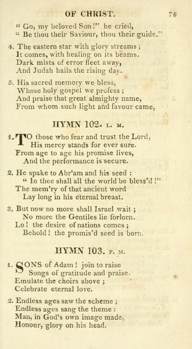 A Collection of Hymns and a Liturgy for the Use of Evangelical Lutheran Churches: to which are added prayers for families and individuals page 75