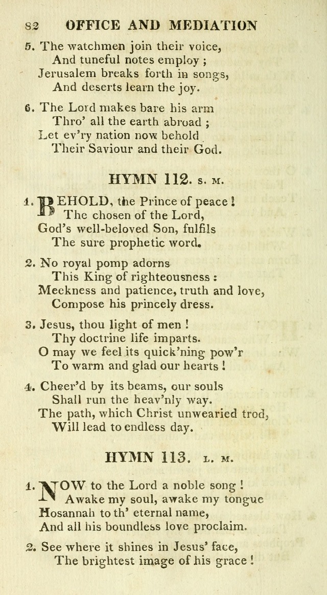 A Collection of Hymns and a Liturgy for the Use of Evangelical Lutheran Churches: to which are added prayers for families and individuals page 82