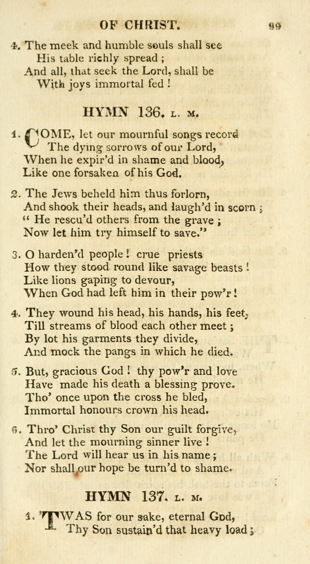 A Collection of Hymns and a Liturgy for the Use of Evangelical Lutheran Churches: to which are added prayers for families and individuals page 99