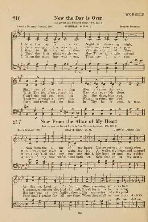 Church Hymnal, Mennonite: a collection of hymns and sacred songs suitable for use in public worship, worship in the home, and all general occasions (1st ed. ) [with Deutscher Anhang] page 158