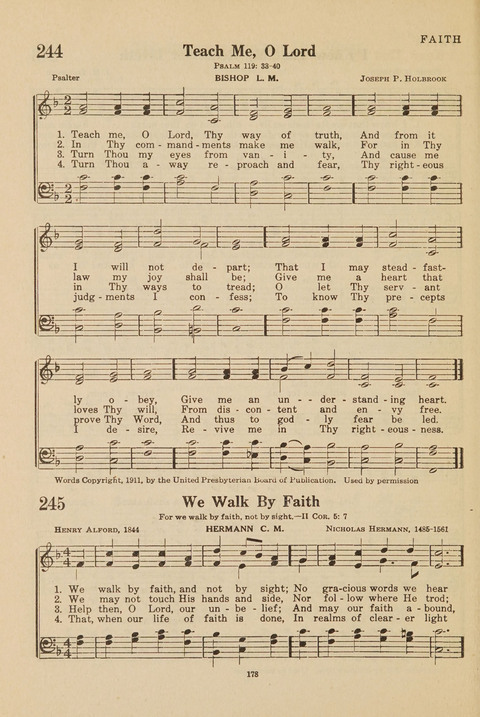 Church Hymnal, Mennonite: a collection of hymns and sacred songs suitable for use in public worship, worship in the home, and all general occasions (1st ed. ) [with Deutscher Anhang] page 178