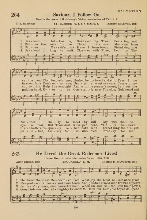 Church Hymnal, Mennonite: a collection of hymns and sacred songs suitable for use in public worship, worship in the home, and all general occasions (1st ed. ) [with Deutscher Anhang] page 194