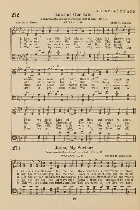 Church Hymnal, Mennonite: a collection of hymns and sacred songs suitable for use in public worship, worship in the home, and all general occasions (1st ed. ) [with Deutscher Anhang] page 200