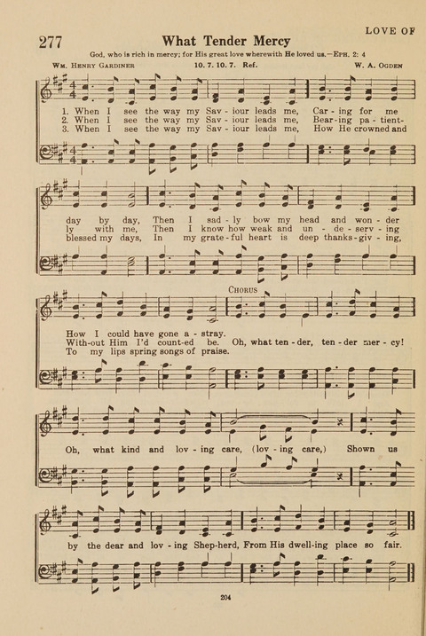 Church Hymnal, Mennonite: a collection of hymns and sacred songs suitable for use in public worship, worship in the home, and all general occasions (1st ed. ) [with Deutscher Anhang] page 204