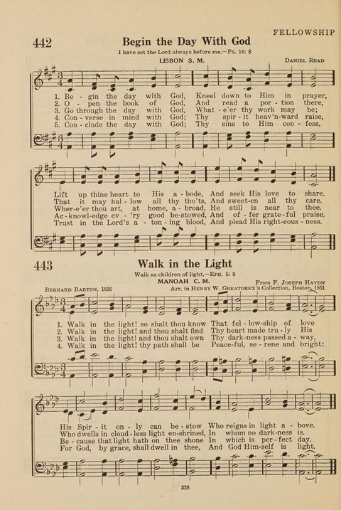 Church Hymnal, Mennonite: a collection of hymns and sacred songs suitable for use in public worship, worship in the home, and all general occasions (1st ed. ) [with Deutscher Anhang] page 328