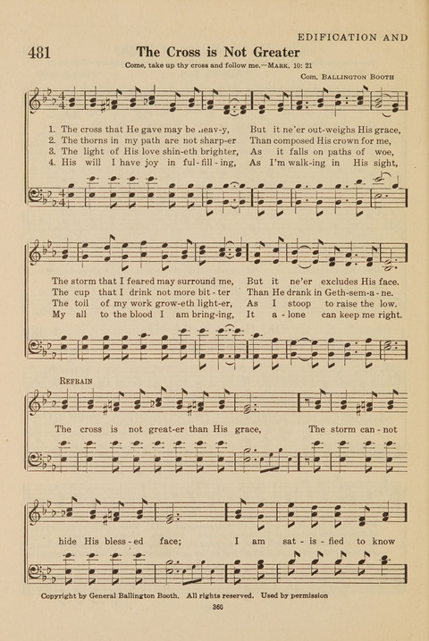 Church Hymnal, Mennonite: a collection of hymns and sacred songs suitable for use in public worship, worship in the home, and all general occasions (1st ed. ) [with Deutscher Anhang] page 360