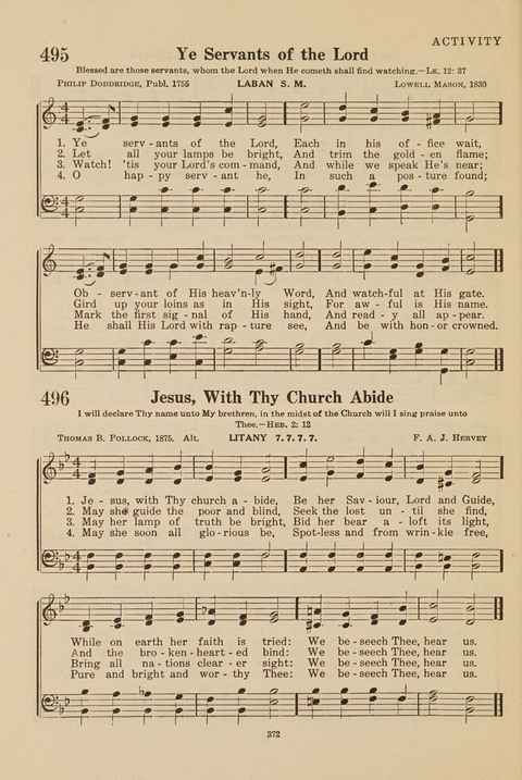 Church Hymnal, Mennonite: a collection of hymns and sacred songs suitable for use in public worship, worship in the home, and all general occasions (1st ed. ) [with Deutscher Anhang] page 372