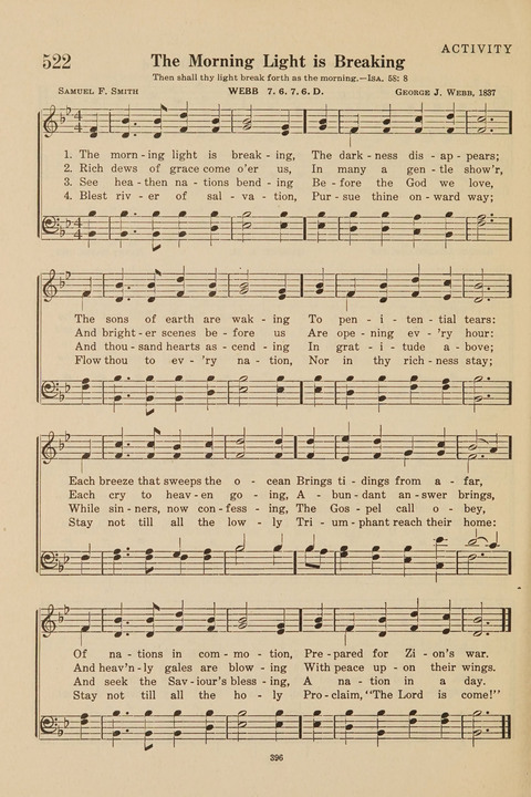 Church Hymnal, Mennonite: a collection of hymns and sacred songs suitable for use in public worship, worship in the home, and all general occasions (1st ed. ) [with Deutscher Anhang] page 396