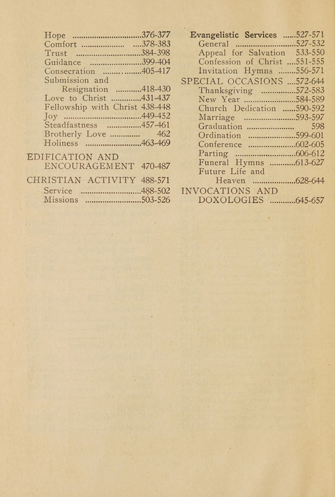 Church Hymnal, Mennonite: a collection of hymns and sacred songs suitable for use in public worship, worship in the home, and all general occasions (1st ed. ) [with Deutscher Anhang] page xi