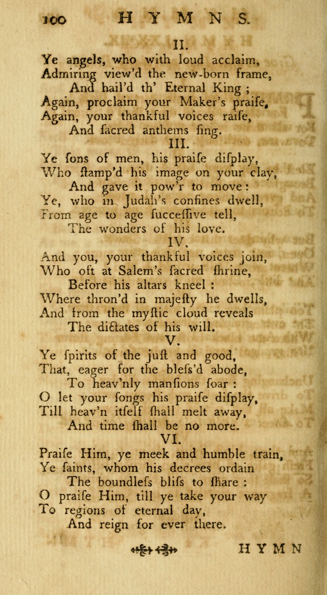 A Collection of Hymns, More Particularly Designed for the Use of the  West Society in Boston. (2nd ed. with Additions) page 102