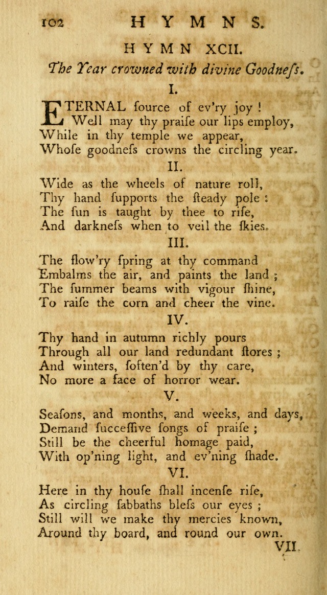 A Collection of Hymns, More Particularly Designed for the Use of the  West Society in Boston. (2nd ed. with Additions) page 104