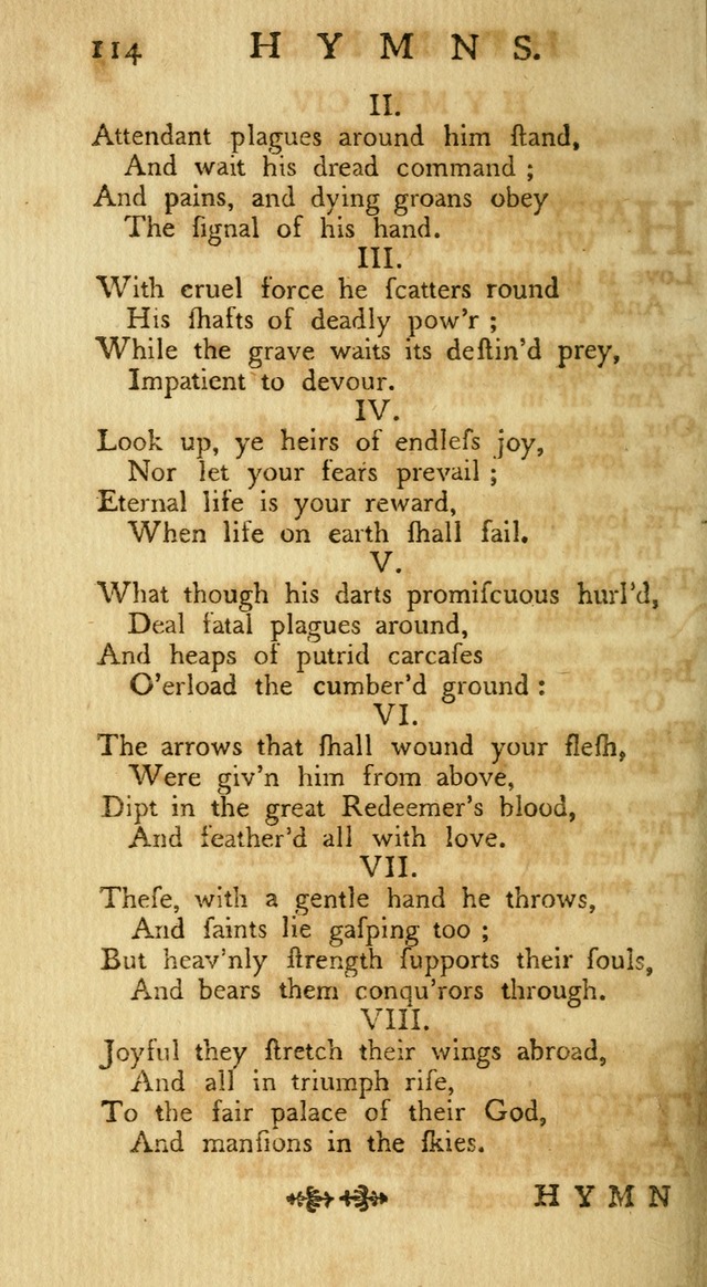 A Collection of Hymns, More Particularly Designed for the Use of the  West Society in Boston. (2nd ed. with Additions) page 116