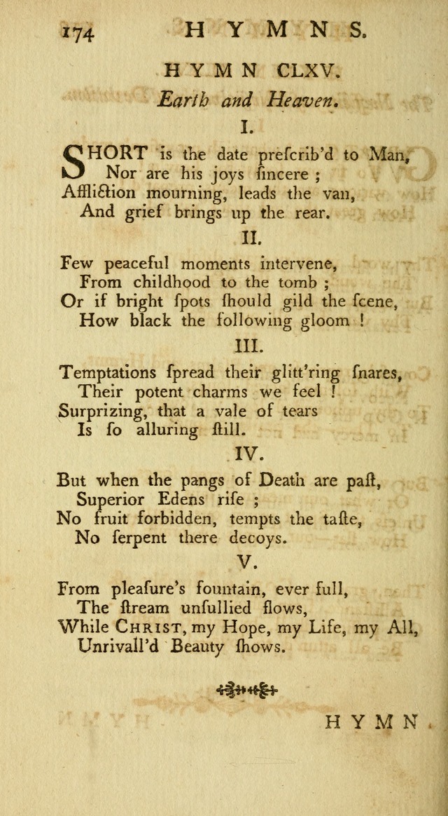 A Collection of Hymns, More Particularly Designed for the Use of the  West Society in Boston. (2nd ed. with Additions) page 176