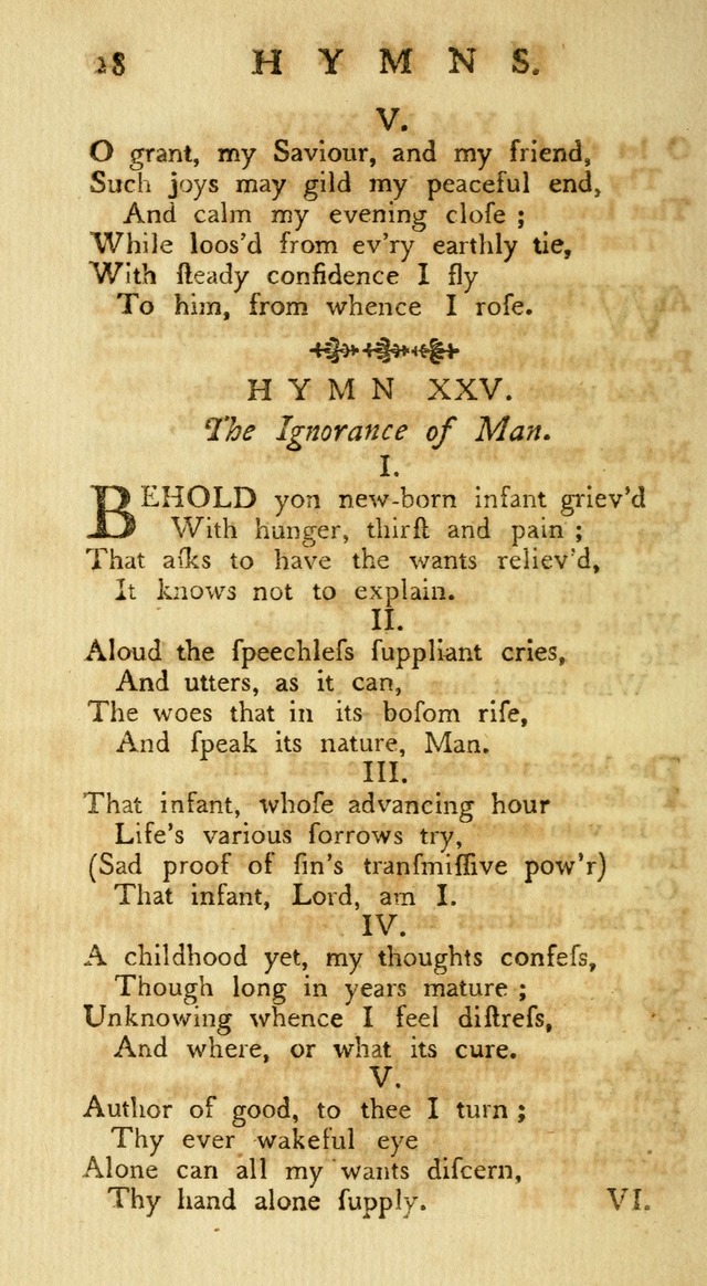 A Collection of Hymns, More Particularly Designed for the Use of the  West Society in Boston. (2nd ed. with Additions) page 28