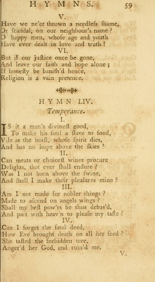 A Collection of Hymns, More Particularly Designed for the Use of the  West Society in Boston. (2nd ed. with Additions) page 59