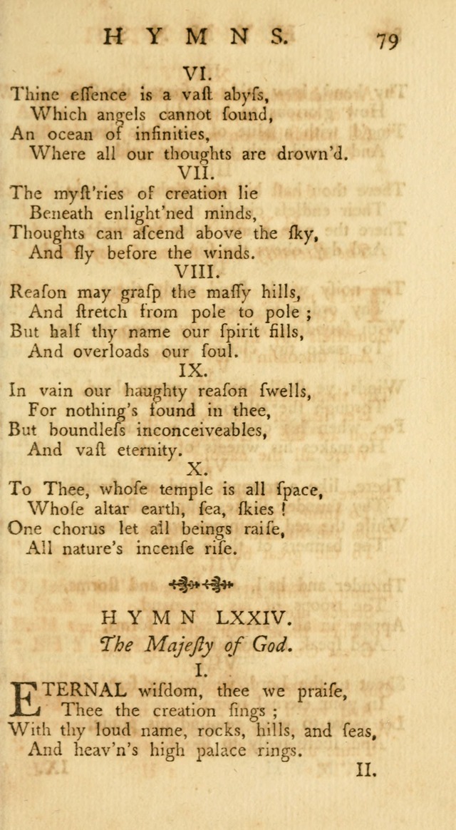 A Collection of Hymns, More Particularly Designed for the Use of the  West Society in Boston. (2nd ed. with Additions) page 79