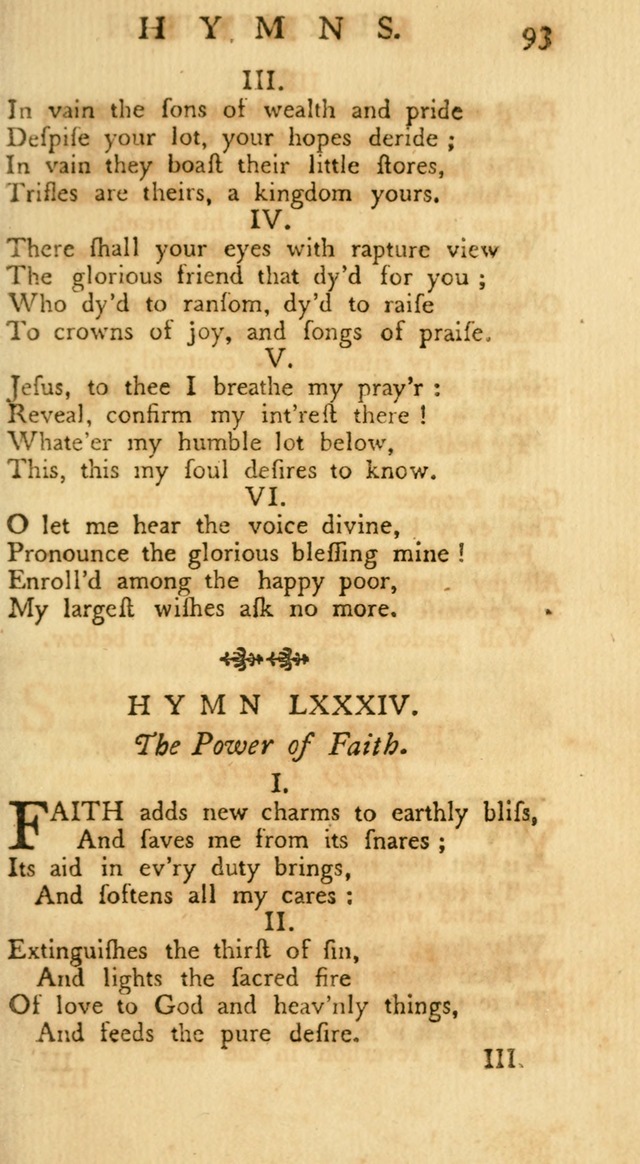 A Collection of Hymns, More Particularly Designed for the Use of the  West Society in Boston. (2nd ed. with Additions) page 95