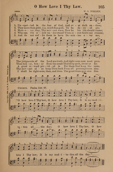 Conquest Hymns: New and Old for all Services page 105