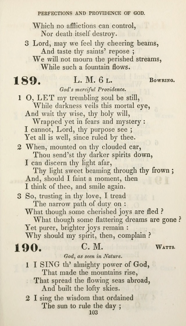 Christian Hymns for Public and Private Worship: a collection compiled  by a committee of the Cheshire Pastoral Association (11th ed.) page 103