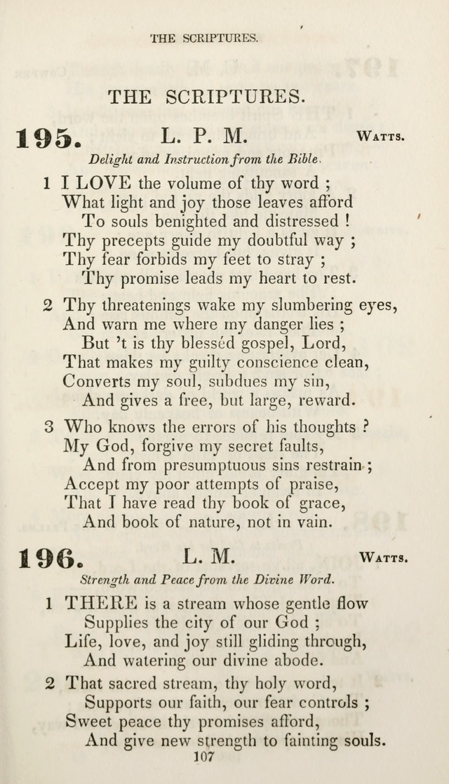 Christian Hymns for Public and Private Worship: a collection compiled  by a committee of the Cheshire Pastoral Association (11th ed.) page 107