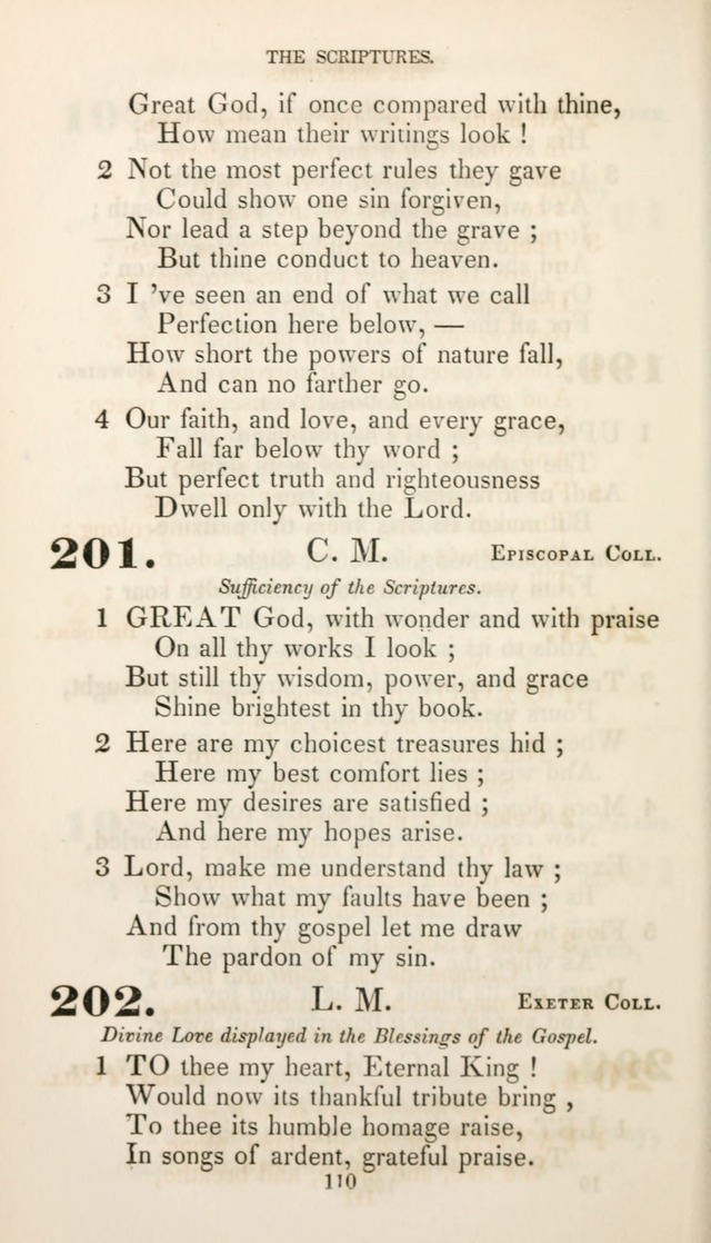 Christian Hymns for Public and Private Worship: a collection compiled  by a committee of the Cheshire Pastoral Association (11th ed.) page 110