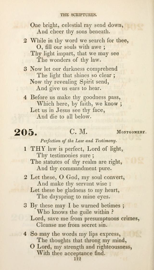 Christian Hymns for Public and Private Worship: a collection compiled  by a committee of the Cheshire Pastoral Association (11th ed.) page 112