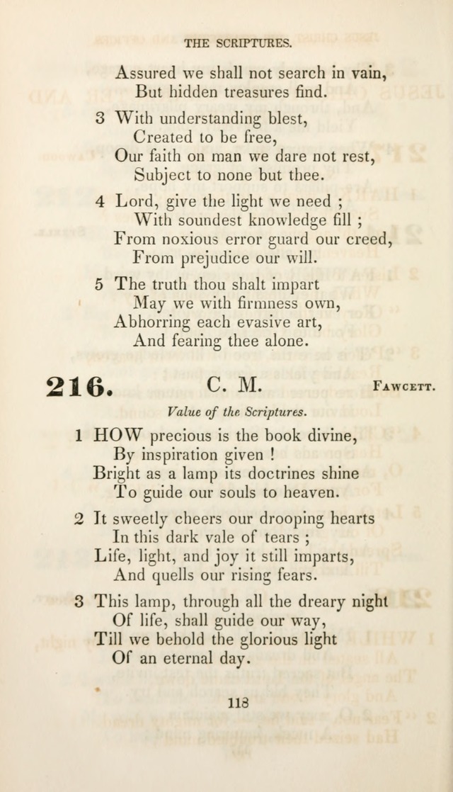 Christian Hymns for Public and Private Worship: a collection compiled  by a committee of the Cheshire Pastoral Association (11th ed.) page 118