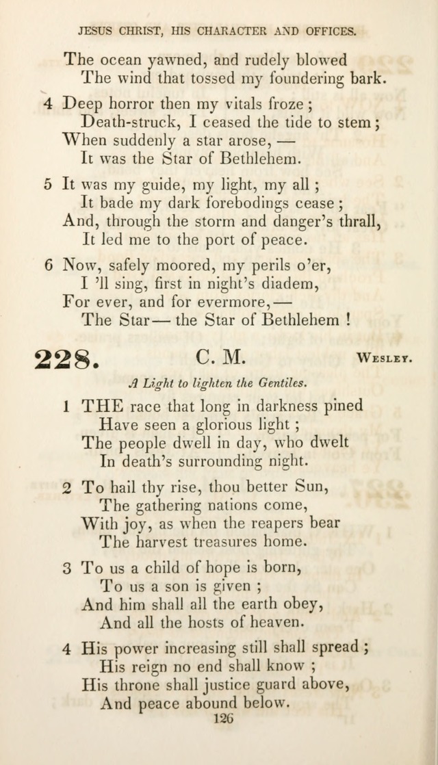 Christian Hymns for Public and Private Worship: a collection compiled  by a committee of the Cheshire Pastoral Association (11th ed.) page 126